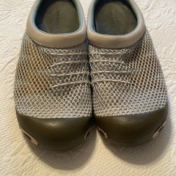 Women's MERRELL® KULA SLIDE Shoe Seagrass size 7.5 Mesh Slide Antimicrobial - Picture 3 of 7